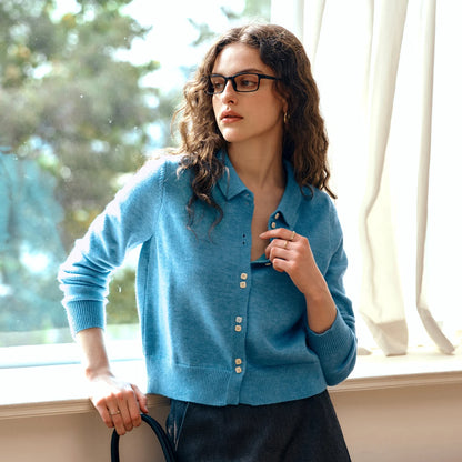 Spring Duck Egg Blue Cardigan - Mod Yours