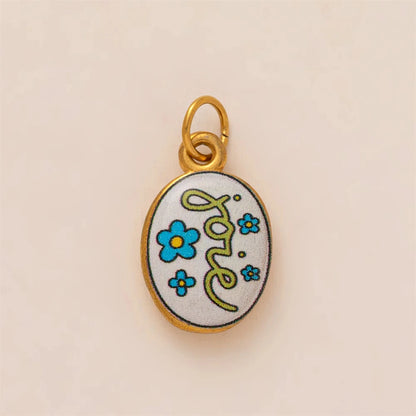 Classic Pendant, hand painted gold plating - Mod Yours