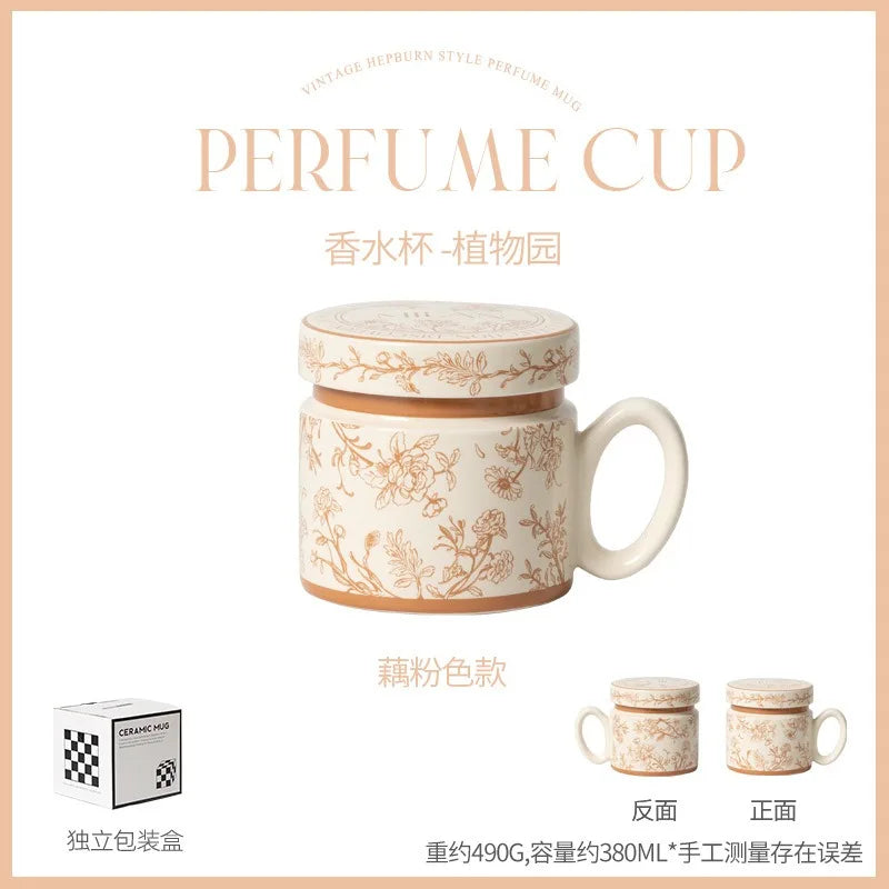 18 Style Options with Lids, Coffee Mugs for Couples, Ceramic Mugs That Can Fit in the Microwave and Dishwasher