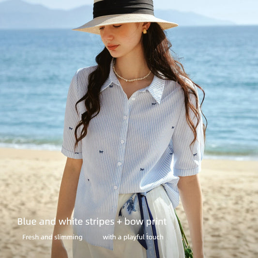 Nautical Blue Top - Mod Yours