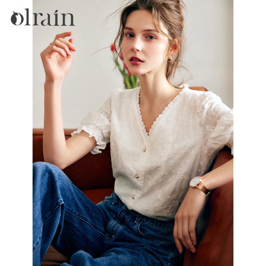 French Embroidered Blouse - Mod Yours