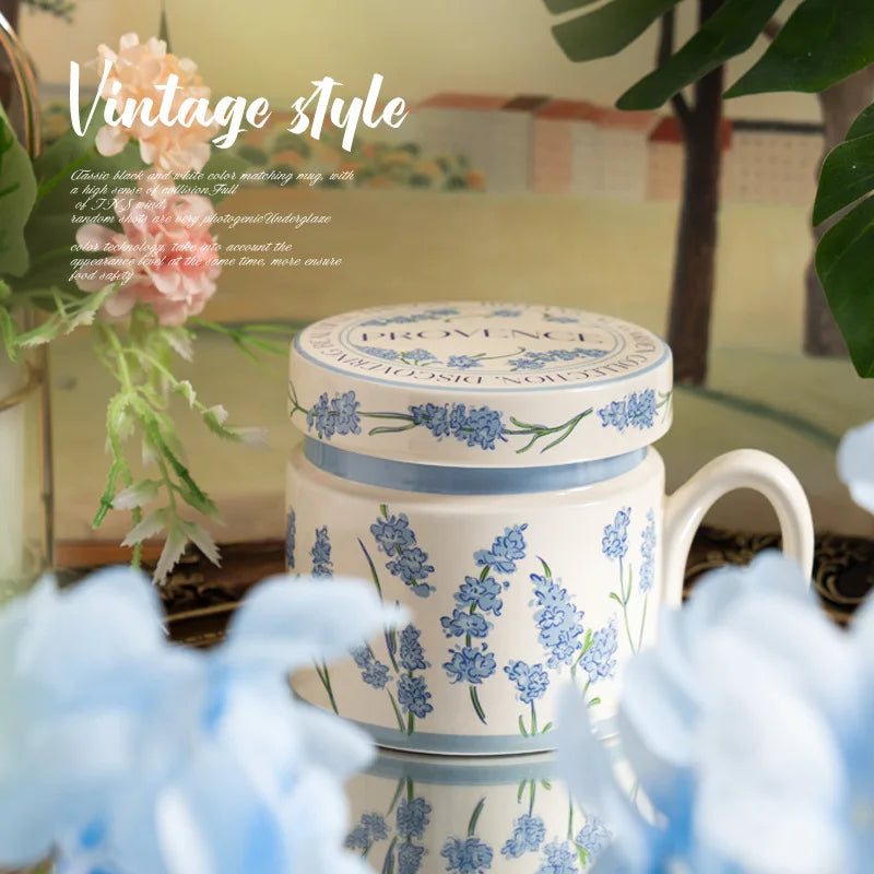 18 Style Options with Lids, Coffee Mugs for Couples, Ceramic Mugs That Can Fit in the Microwave and Dishwasher