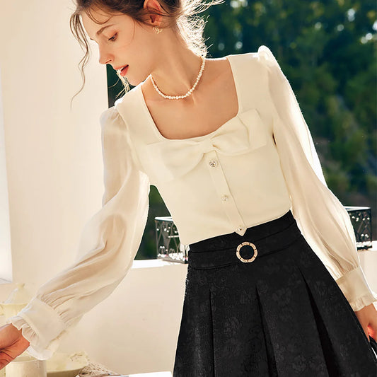 Elegant Bow Blouse - Mod Yours