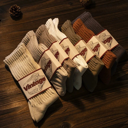 Vintage Knitted Casual Socks
