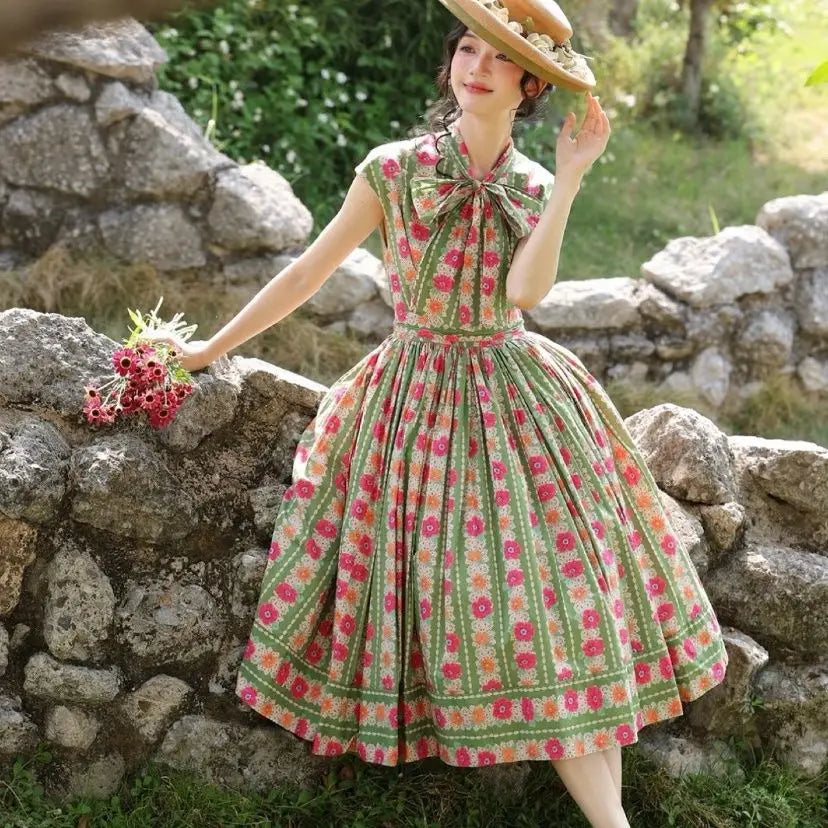 Strawberry, Retro Floral Temperament Dress For Women - Mod Yours