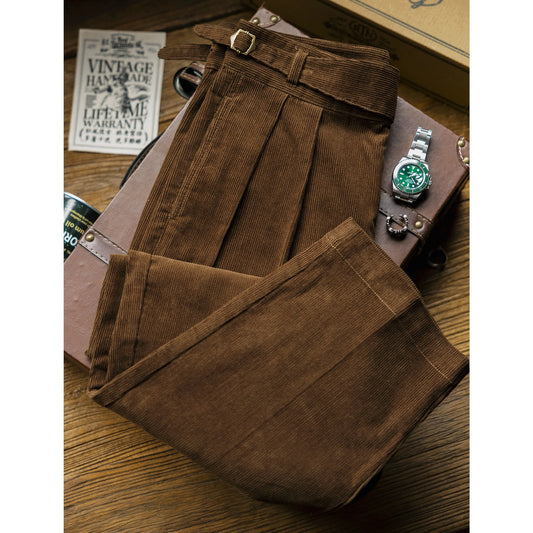 RedTornado Corduroy High Waist Washed Pants