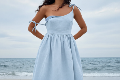The Jenny Dress, Sleeveless Backless Long Dresses Women, S-3XL, V-Neck Solid Chic Holiday Beach Dresses Vintage - Mod Yours