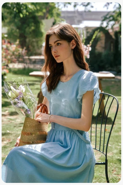 Blossom Blue Dress - Mod Yours