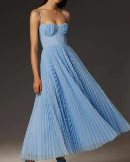 Runway Rogue, Backless Dress, Girdling Pleat Long Dress Elegant Women Solid Tube Top
