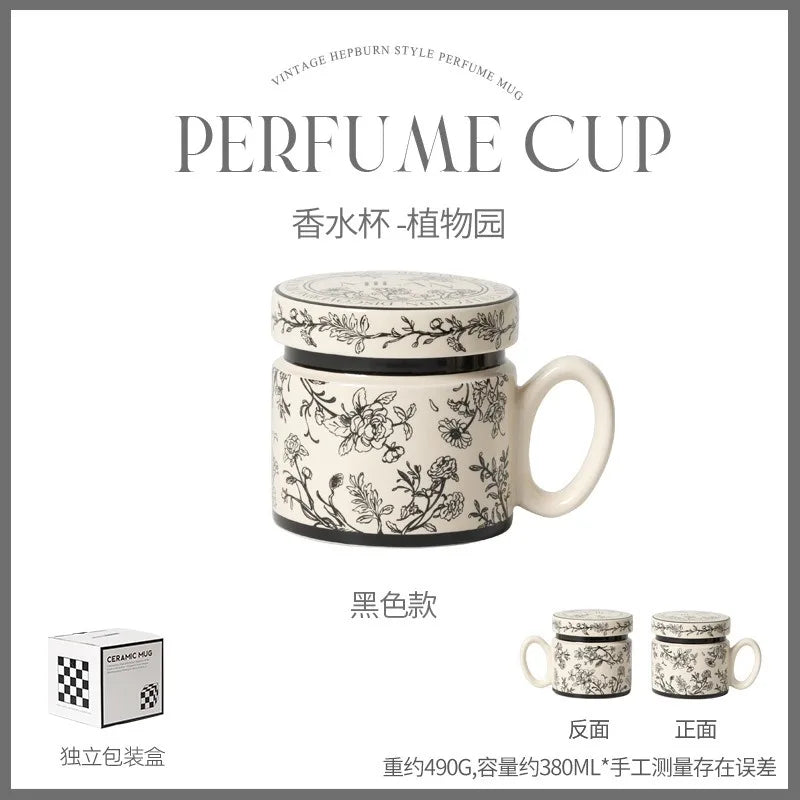 18 Style Options with Lids, Coffee Mugs for Couples, Ceramic Mugs That Can Fit in the Microwave and Dishwasher