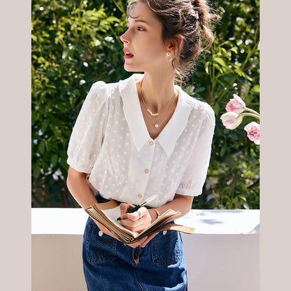 Retro Beige Blouse - Mod Yours