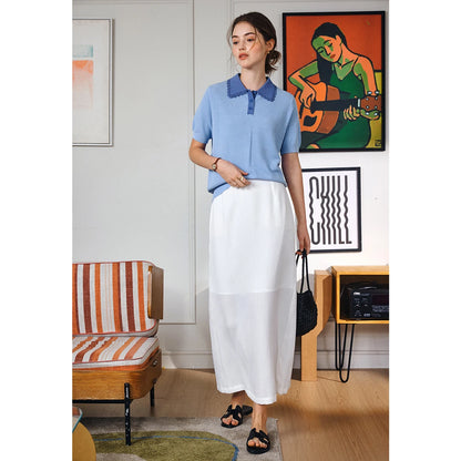 French Blue Pullover Shirt - Mod Yours