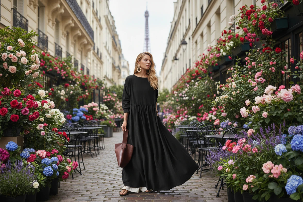 The Charlotte Dress, Jersey Cotton Pocket Maxi - Mod Yours