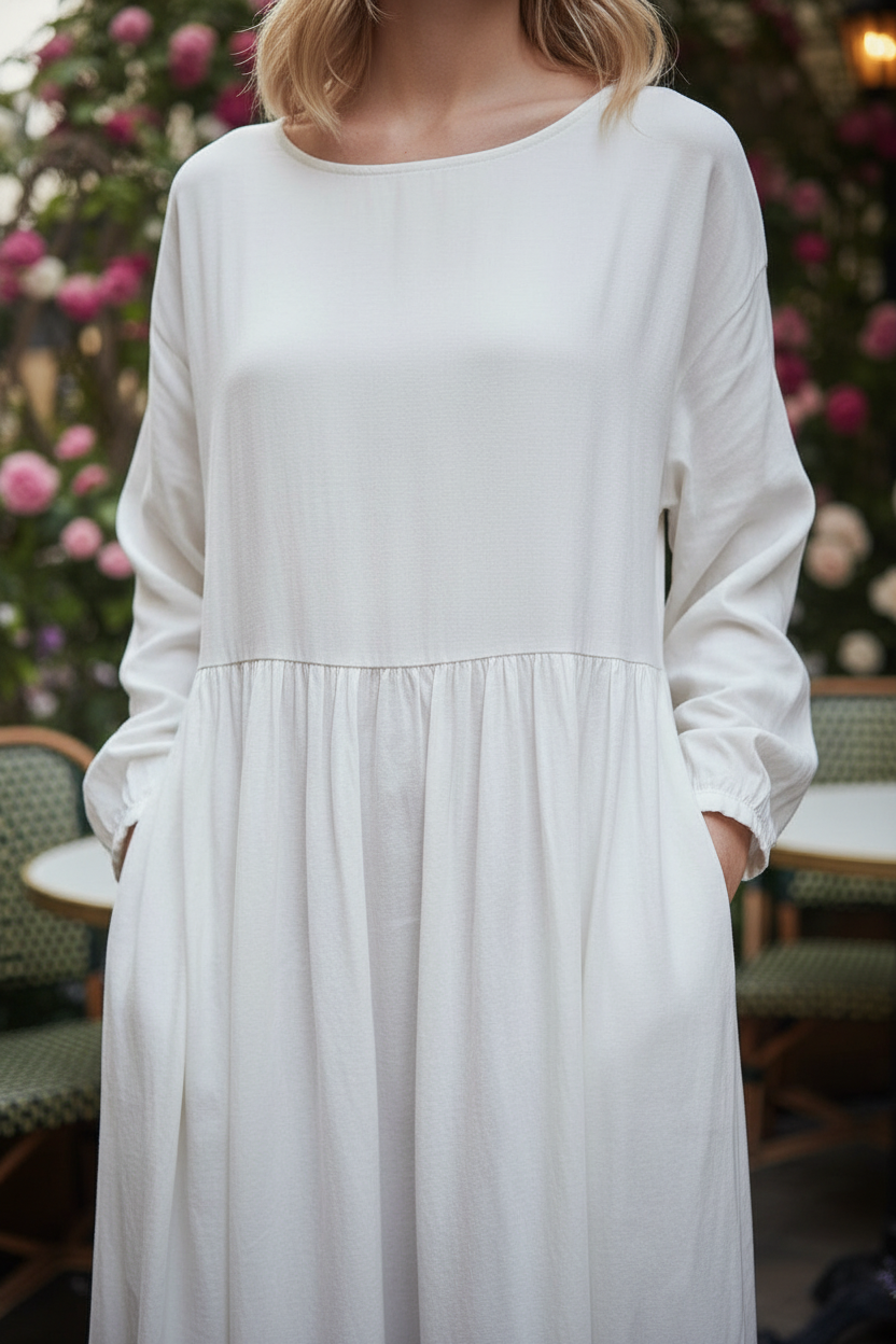 The Charlotte Dress, Jersey Cotton Pocket Maxi - Mod Yours