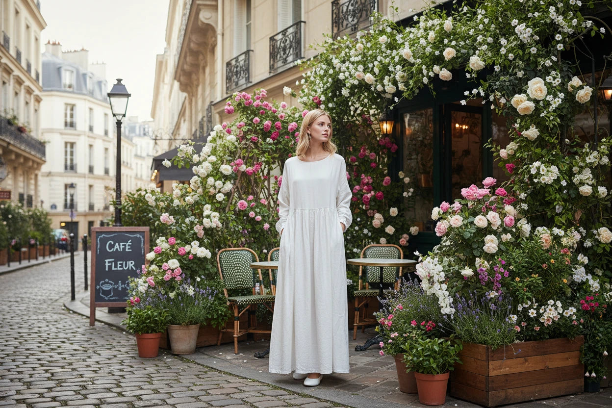 The Charlotte Dress, Jersey Cotton Pocket Maxi - Mod Yours
