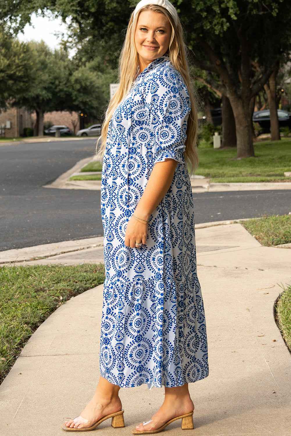 sky blue plus size dress Sparkly Plus Size Light Blue One Shoulder A Line Sequins Prom Dress US8 / Custom Color
