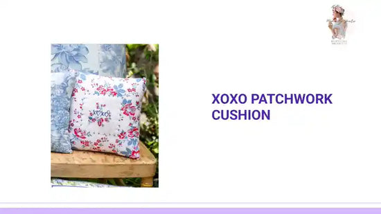 XOXO Patchwork Cushion by@Outfy