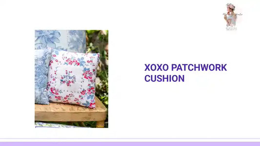 XOXO Patchwork Cushion by@Outfy
